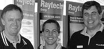 Left to right: Comtest&#8217;s Peter Verwer, Brendan Campbell and Hilton Preston at Century 2000 Suppliers&#8217; Day, held in Gauteng early in June 2005